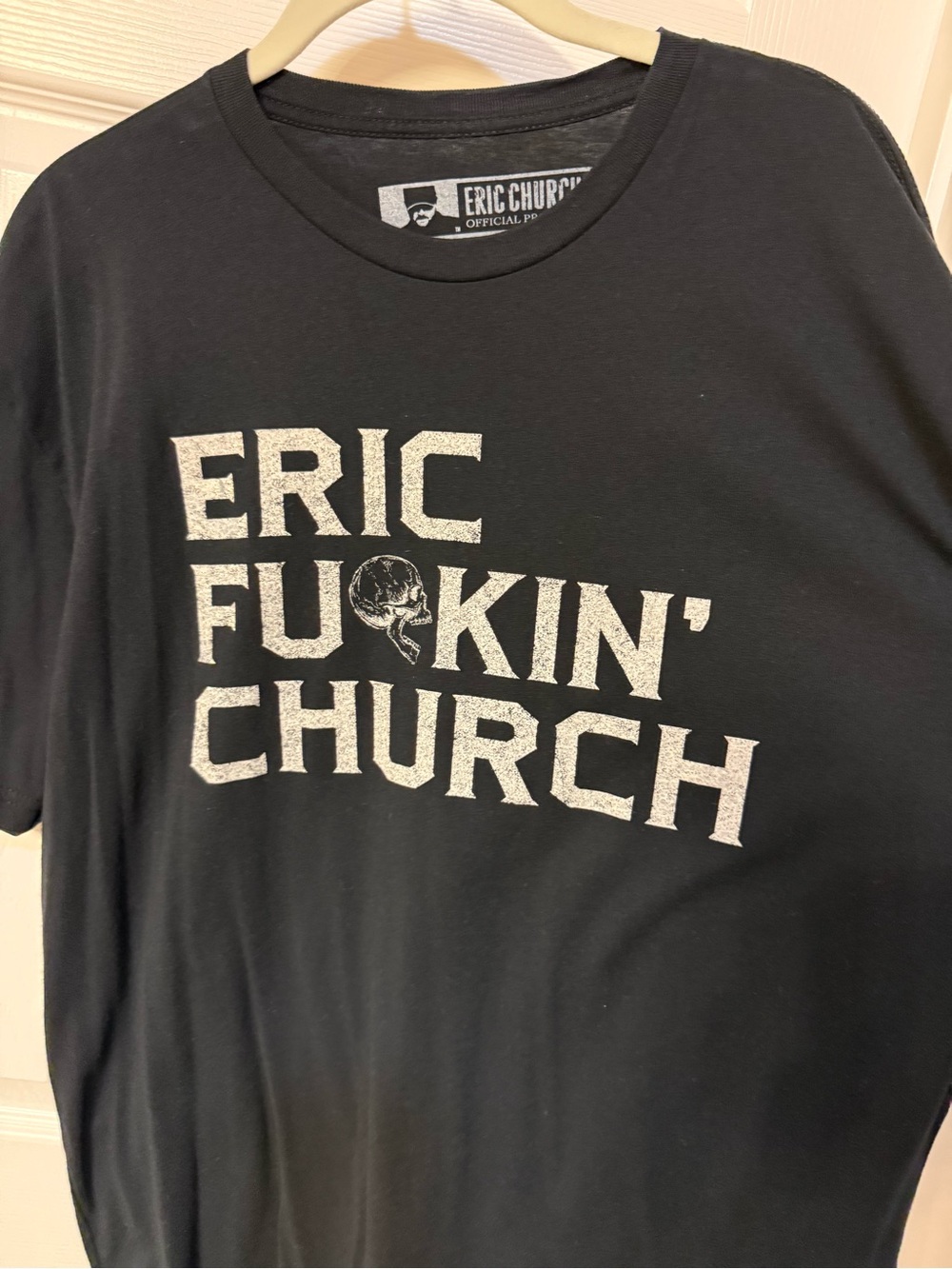 Eric Church Black Graphic Logo Concert T-Shirt